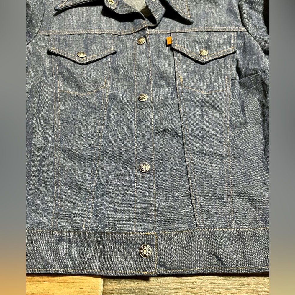 Vintage Levi’s Orange Tab Blue Denim Button Jean Jacket Women’s Size Medium - Picture 5 of 14